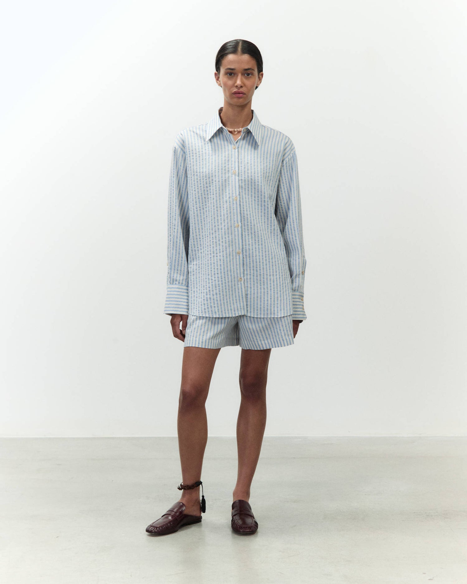 CAMICIA IN COTONE A RIGHE