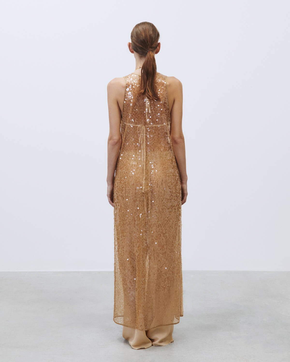 GOLD SEQUIN DUSTER