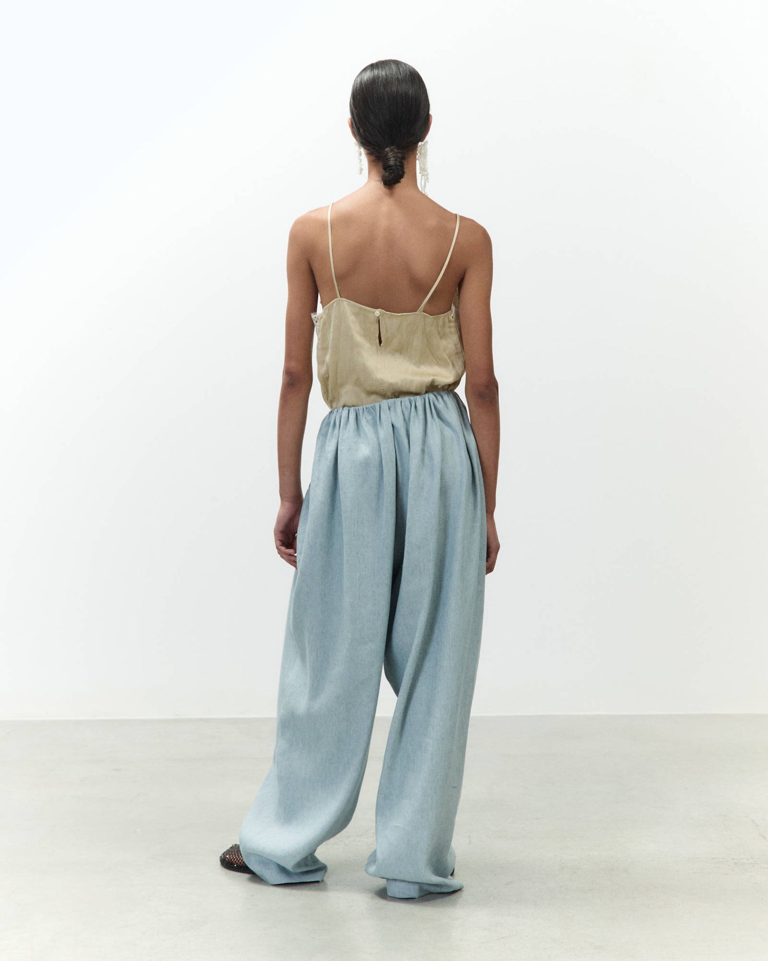 WIDE MÉLANGE TROUSERS