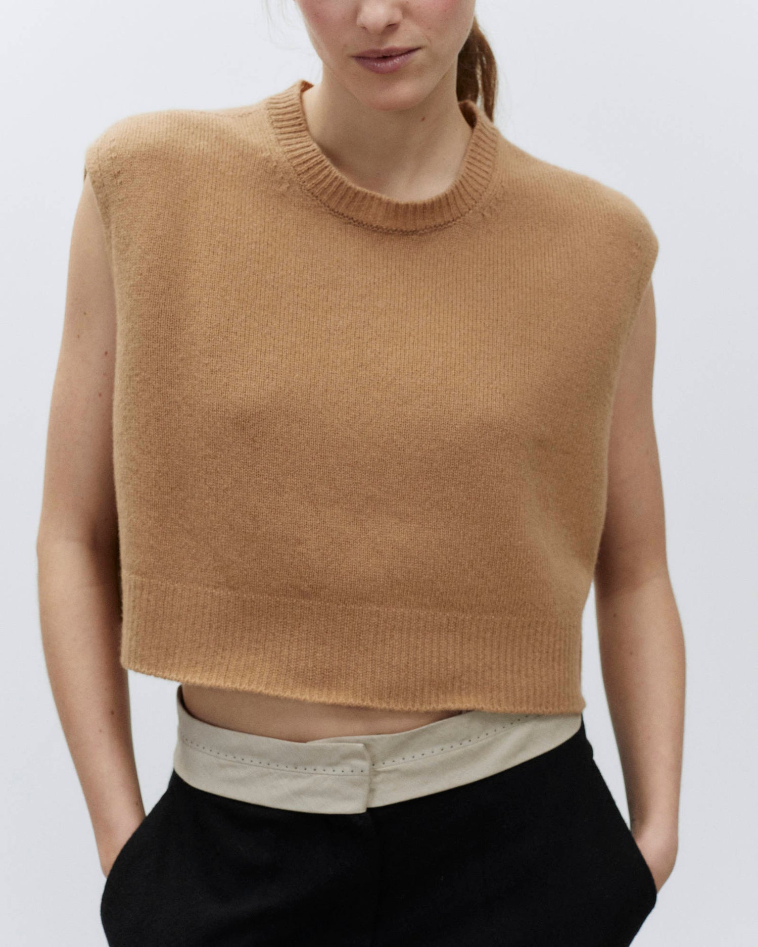 STRAIGHT SOFT WOOL TROUSERS