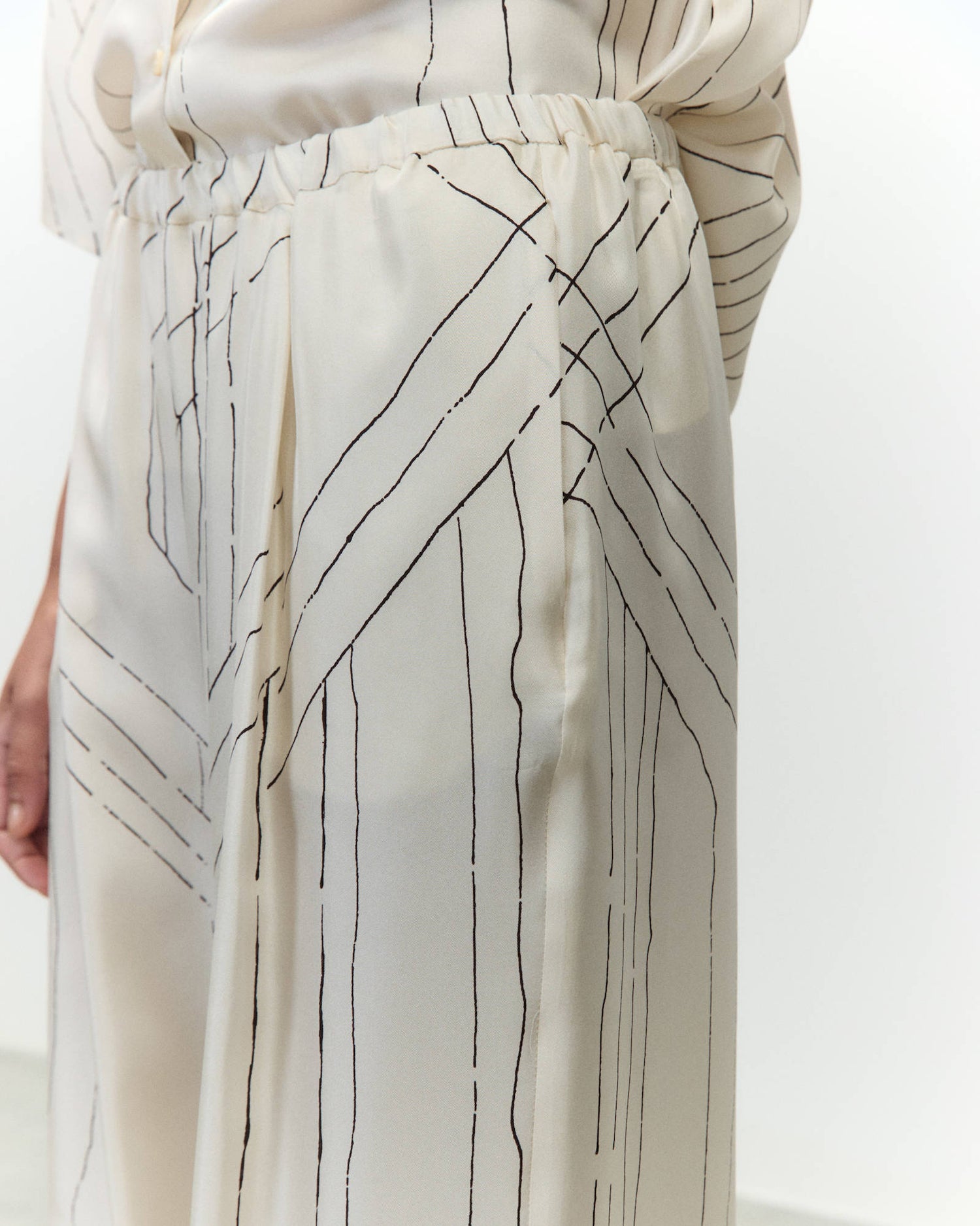 PANTALONE IN SETA STAMPATA