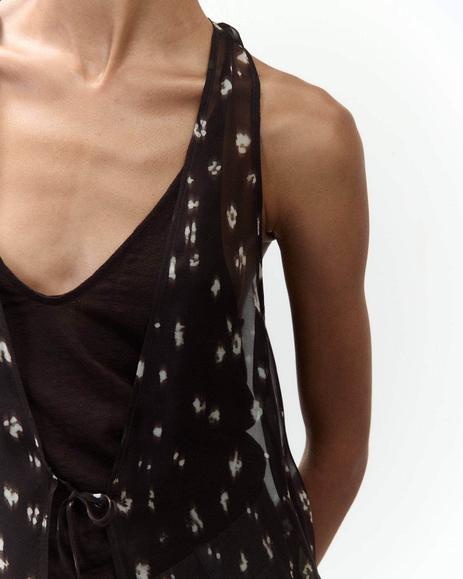 PRINTED CHIFFON DUSTER