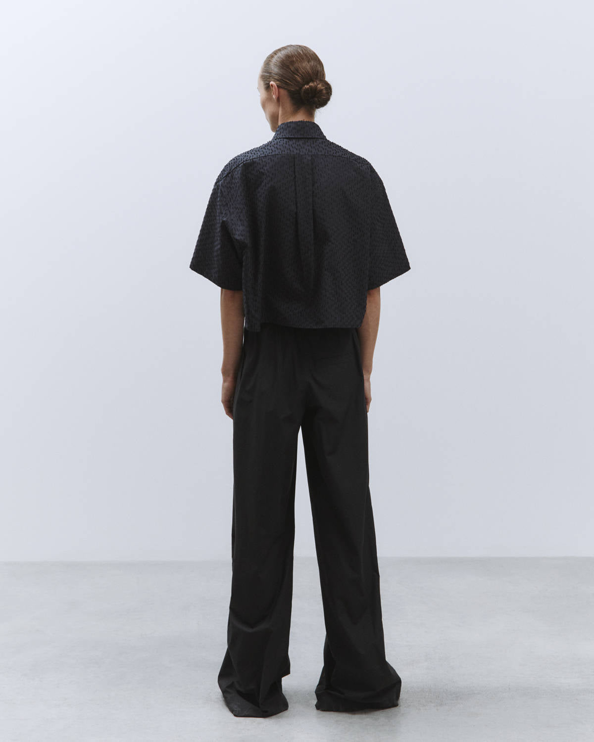 JACQUARD BOXY SHIRT Night