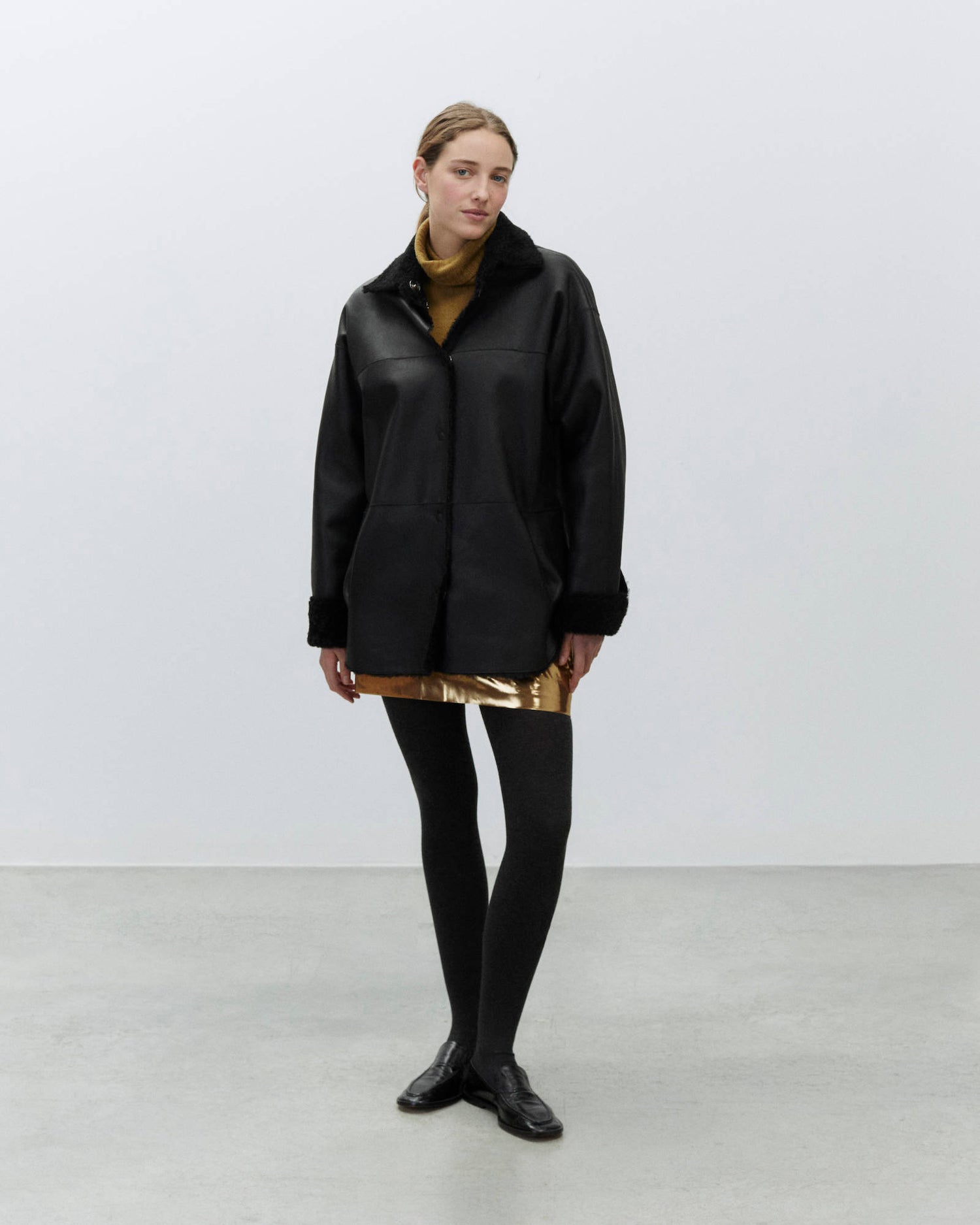SHEARLING JACKET SHIRT