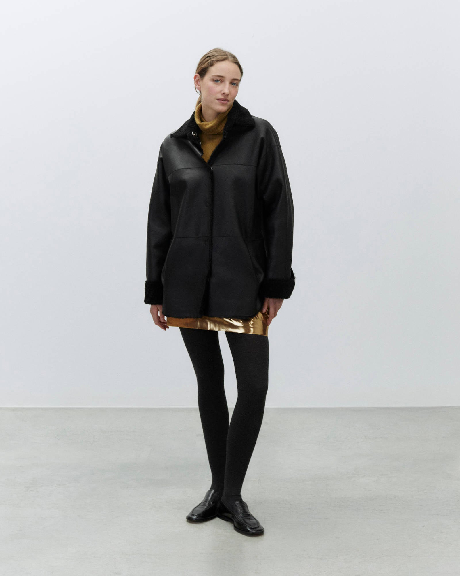 SHEARLING JACKET SHIRT