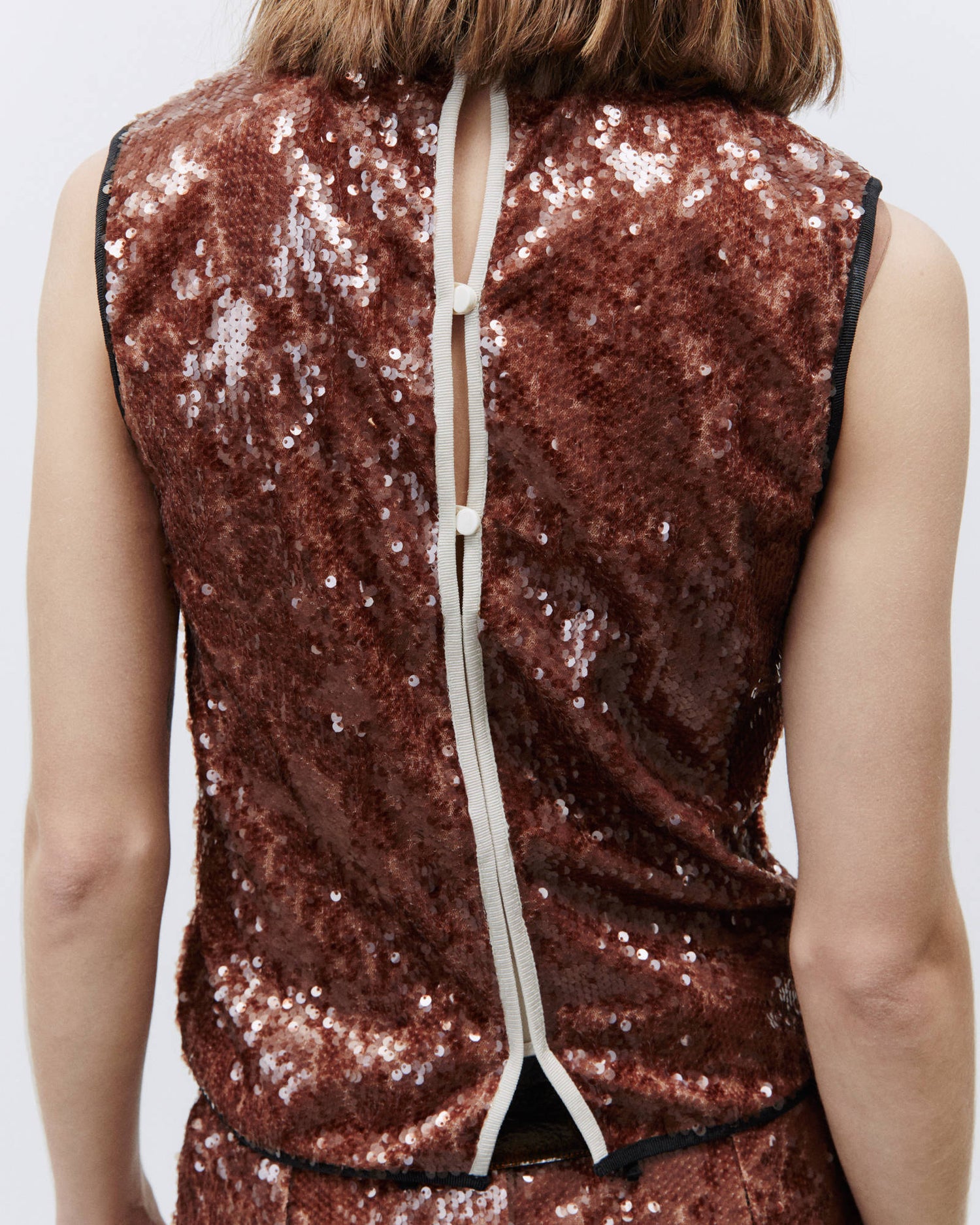 CINNAMON SEQUIN TOP