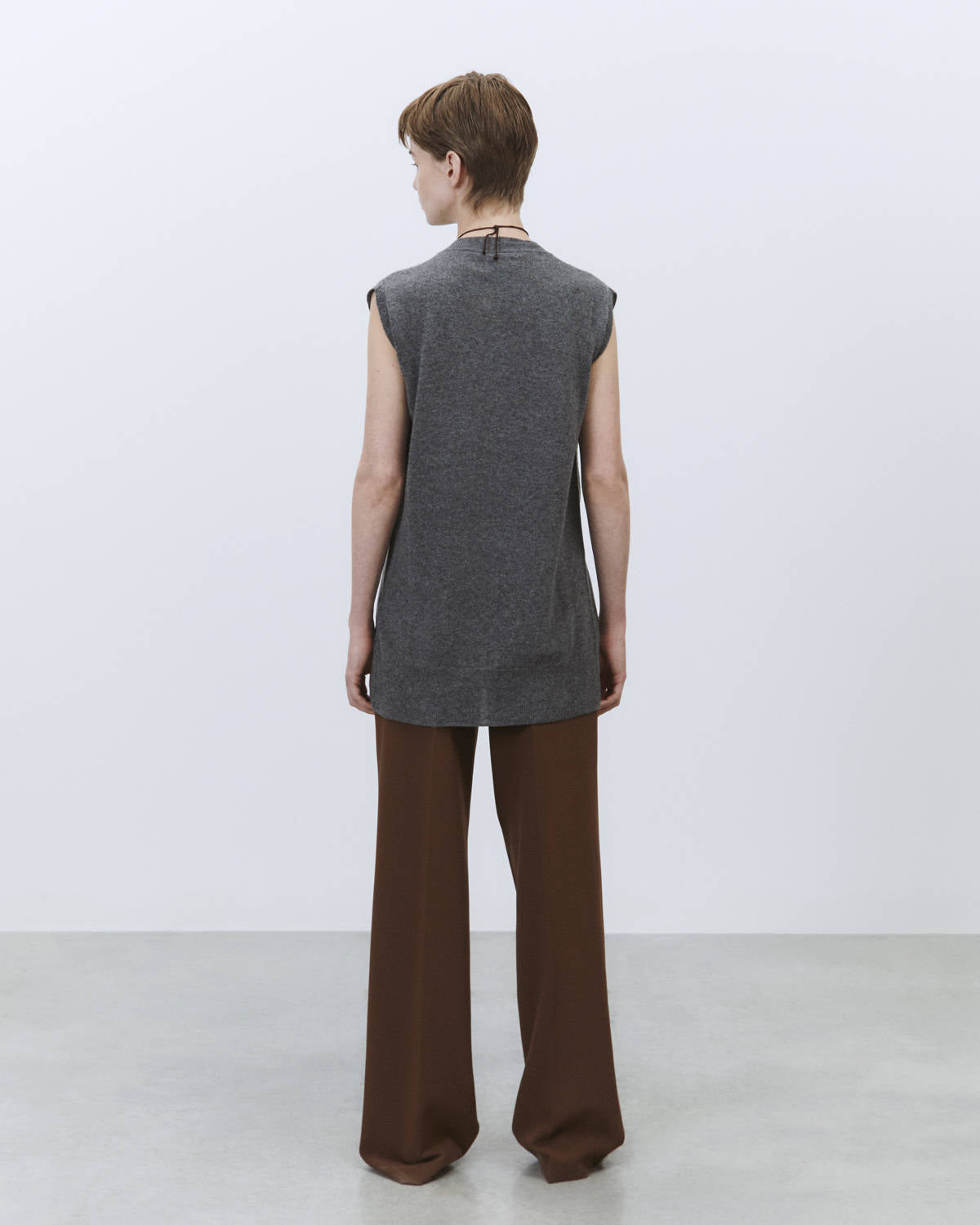 LONG CASHMERE VEST