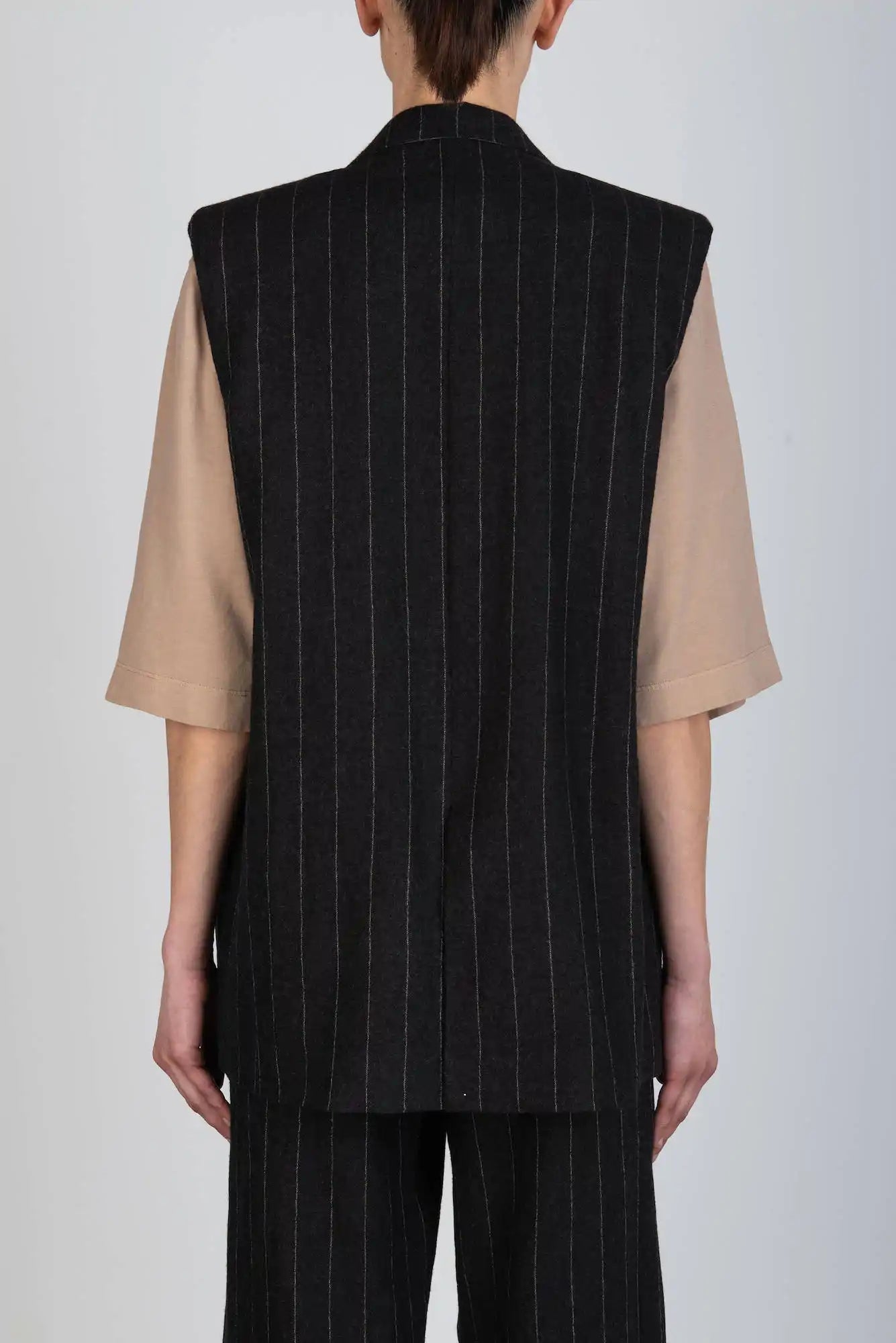 STRIPED WOOL VEST