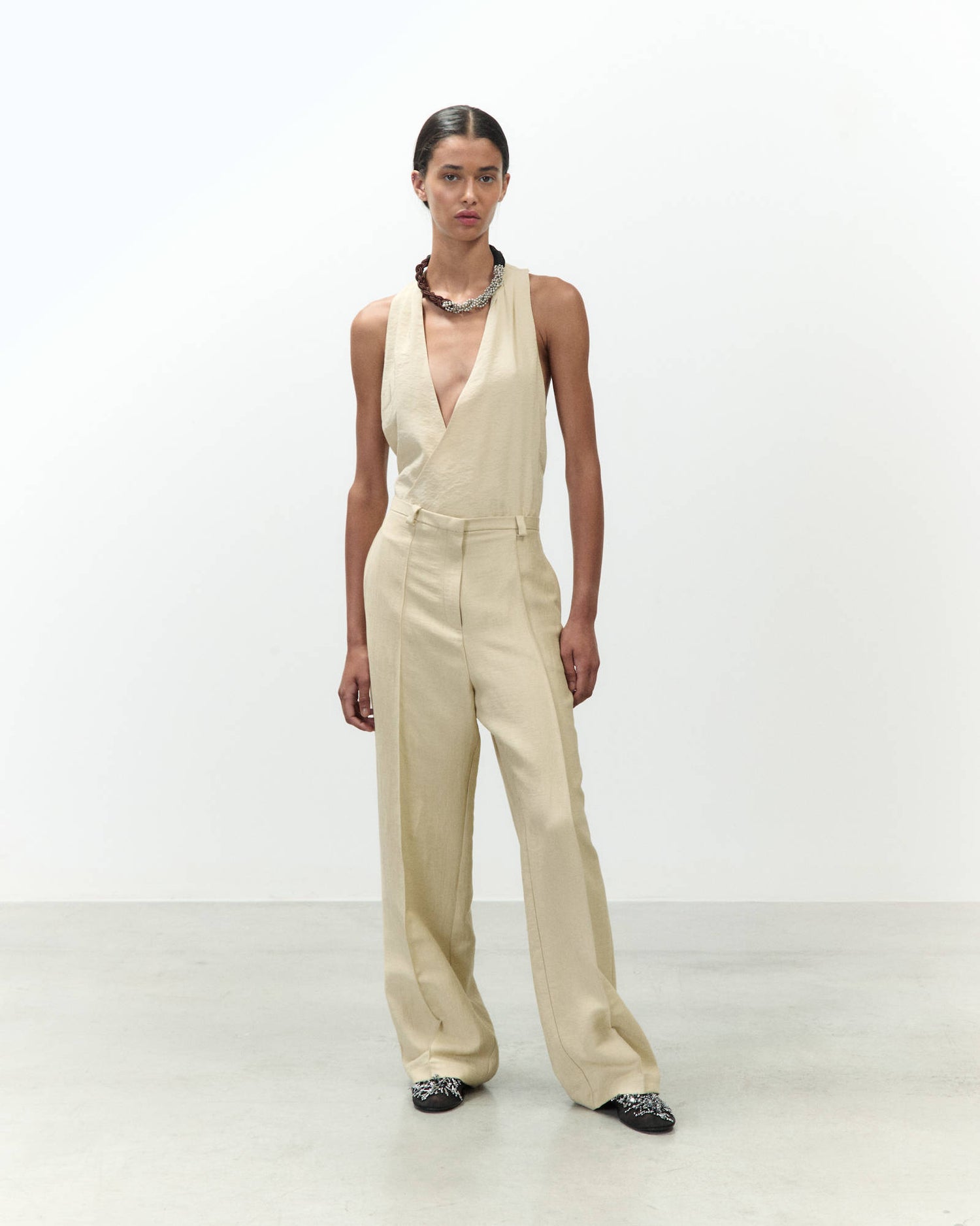 TAILORED LINEN TROUSERS