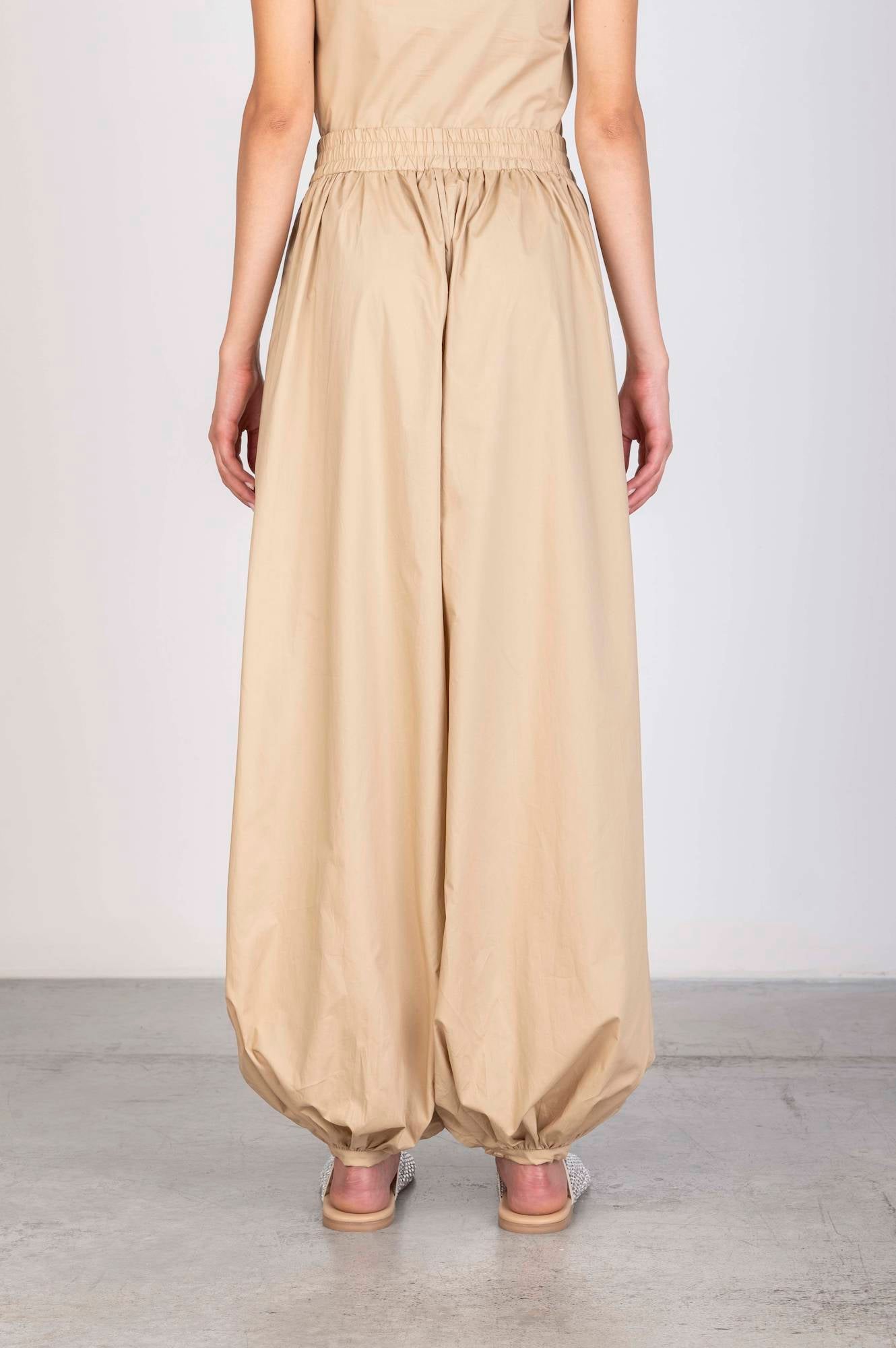 POPLIN BALOON TROUSERS