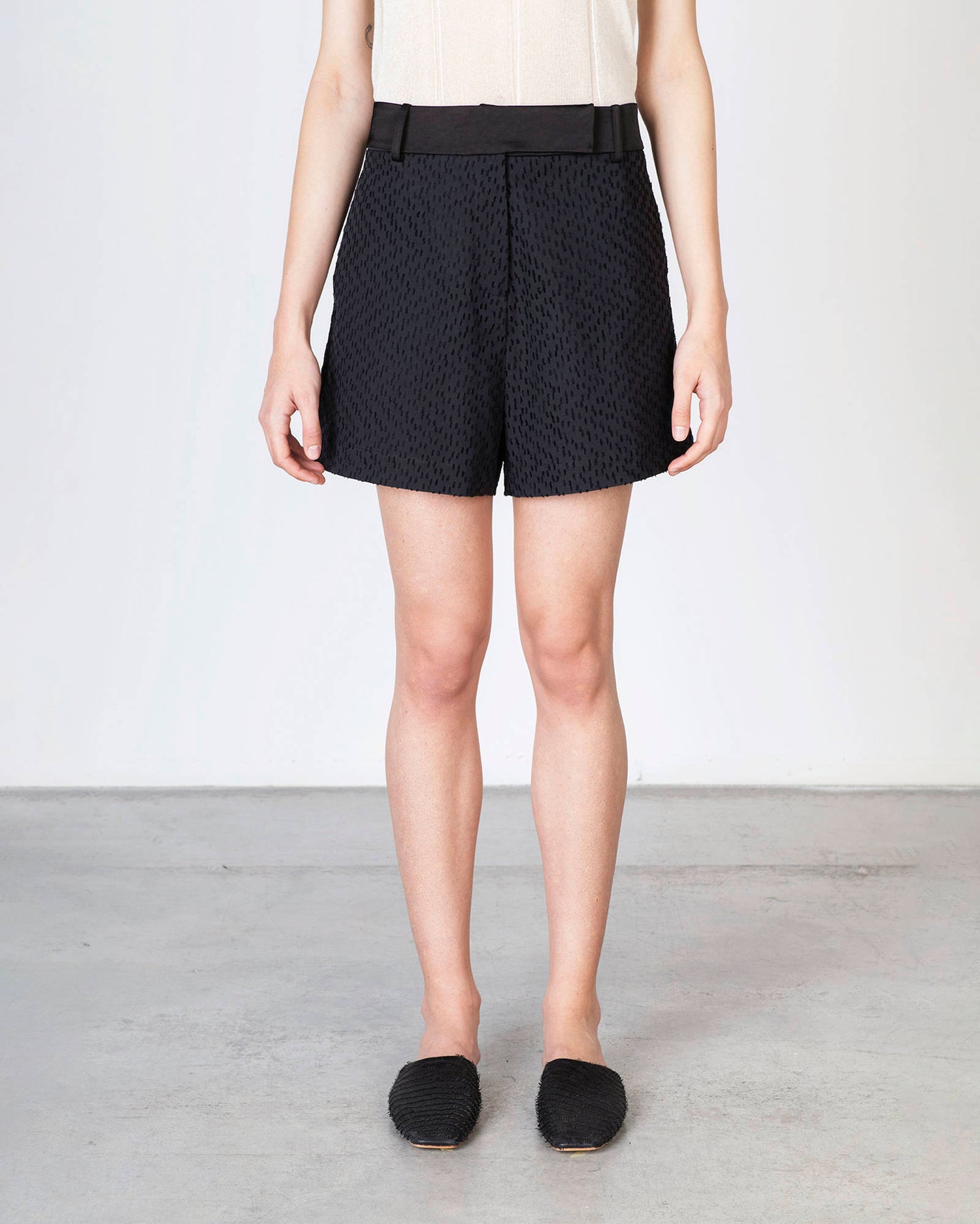 JACQUARD TAILORED SHORTS