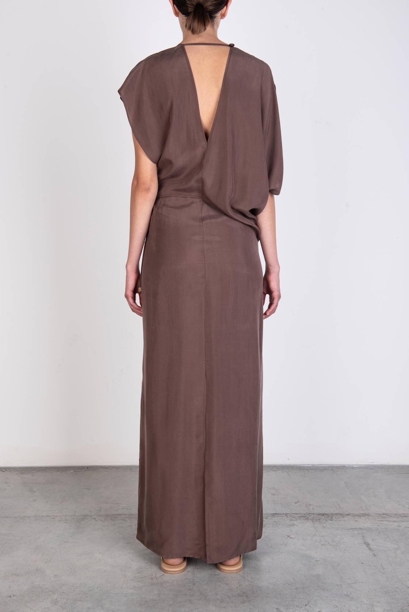 LONG SILK DRESS