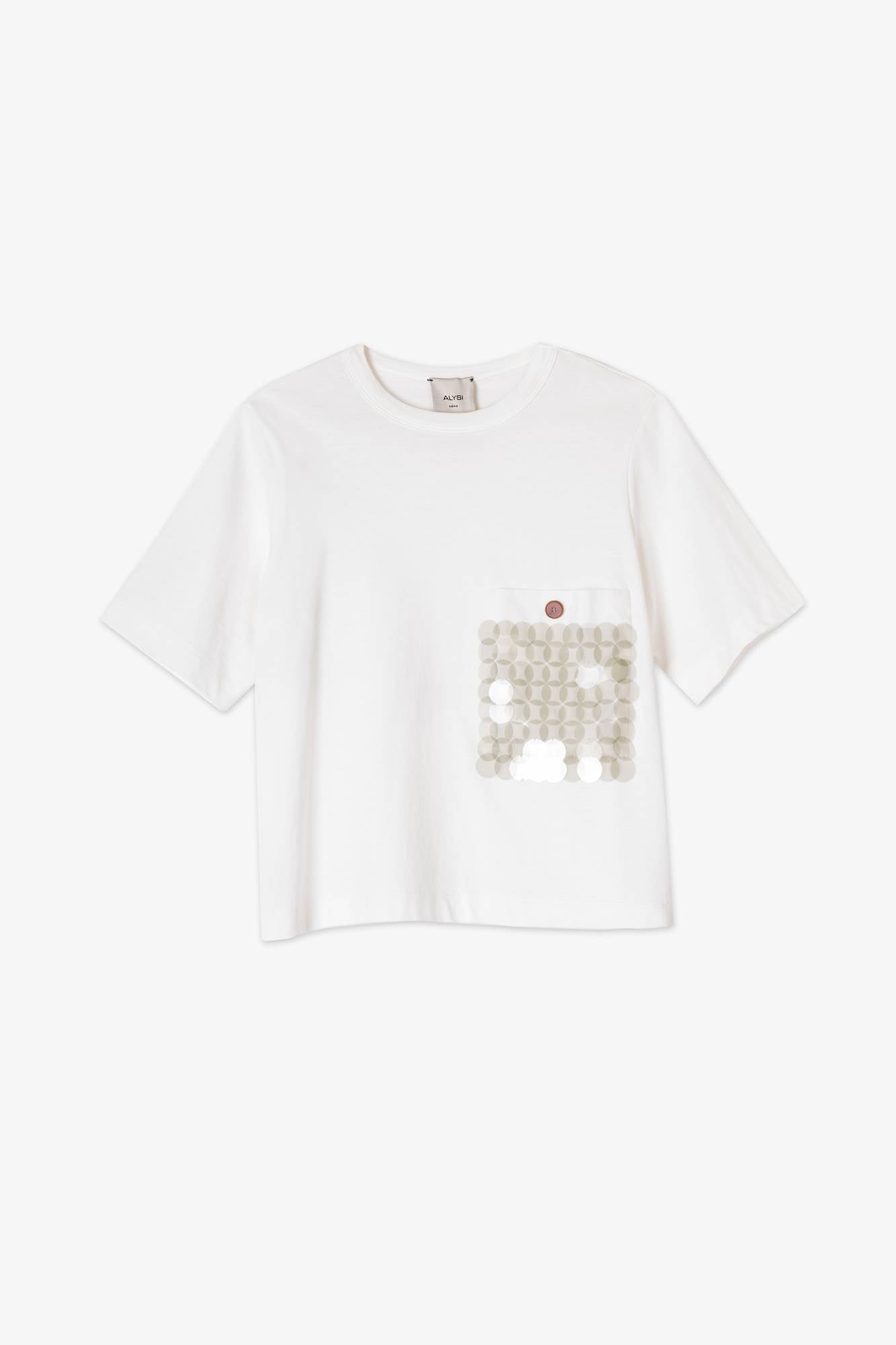 T-SHIRT WITH SEQUINS