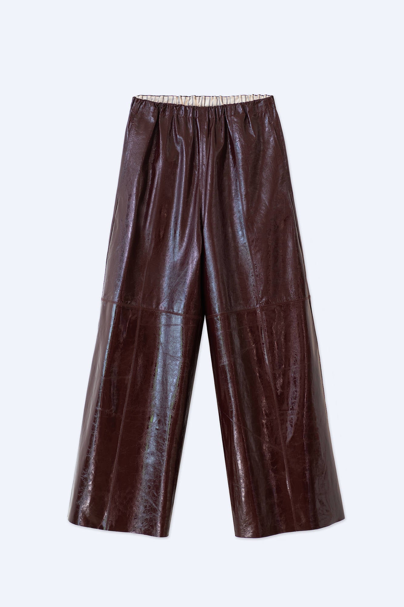 PATENT LEATHER GYM PANTS