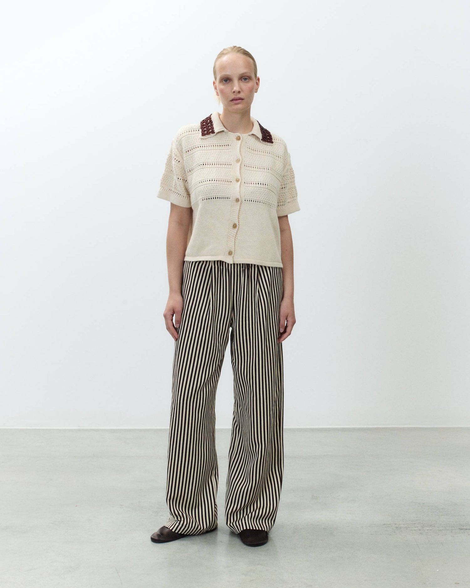 EMBROIDERED KNITTED POLO