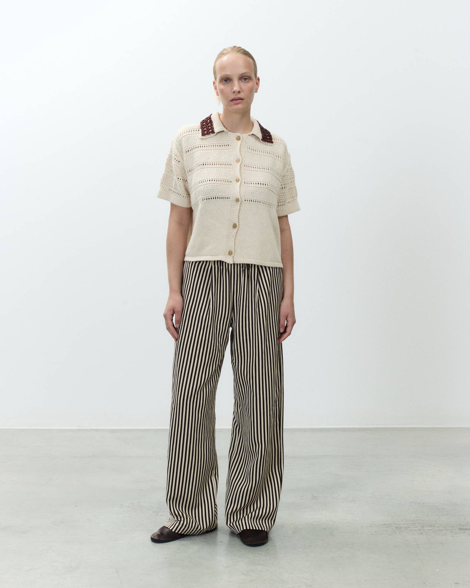 EMBROIDERED KNITTED POLO