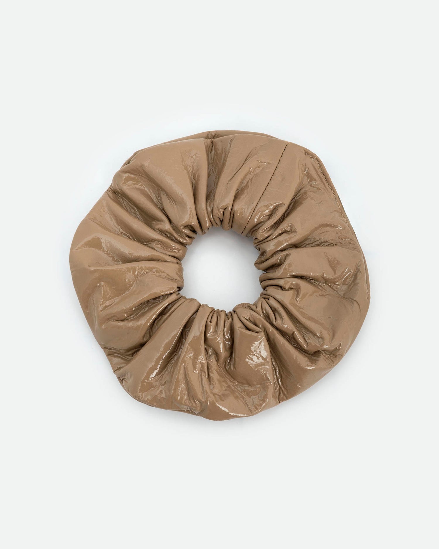 PATENT LEATHER SCRUNCHIE