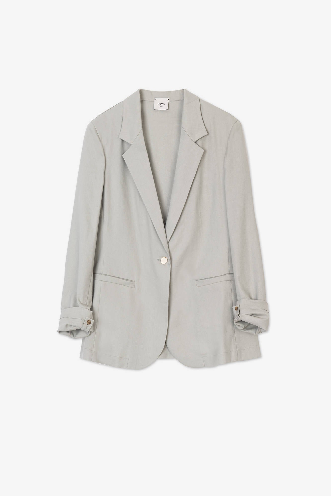 TAILORED BLAZER LINEN STRETCH STONE
