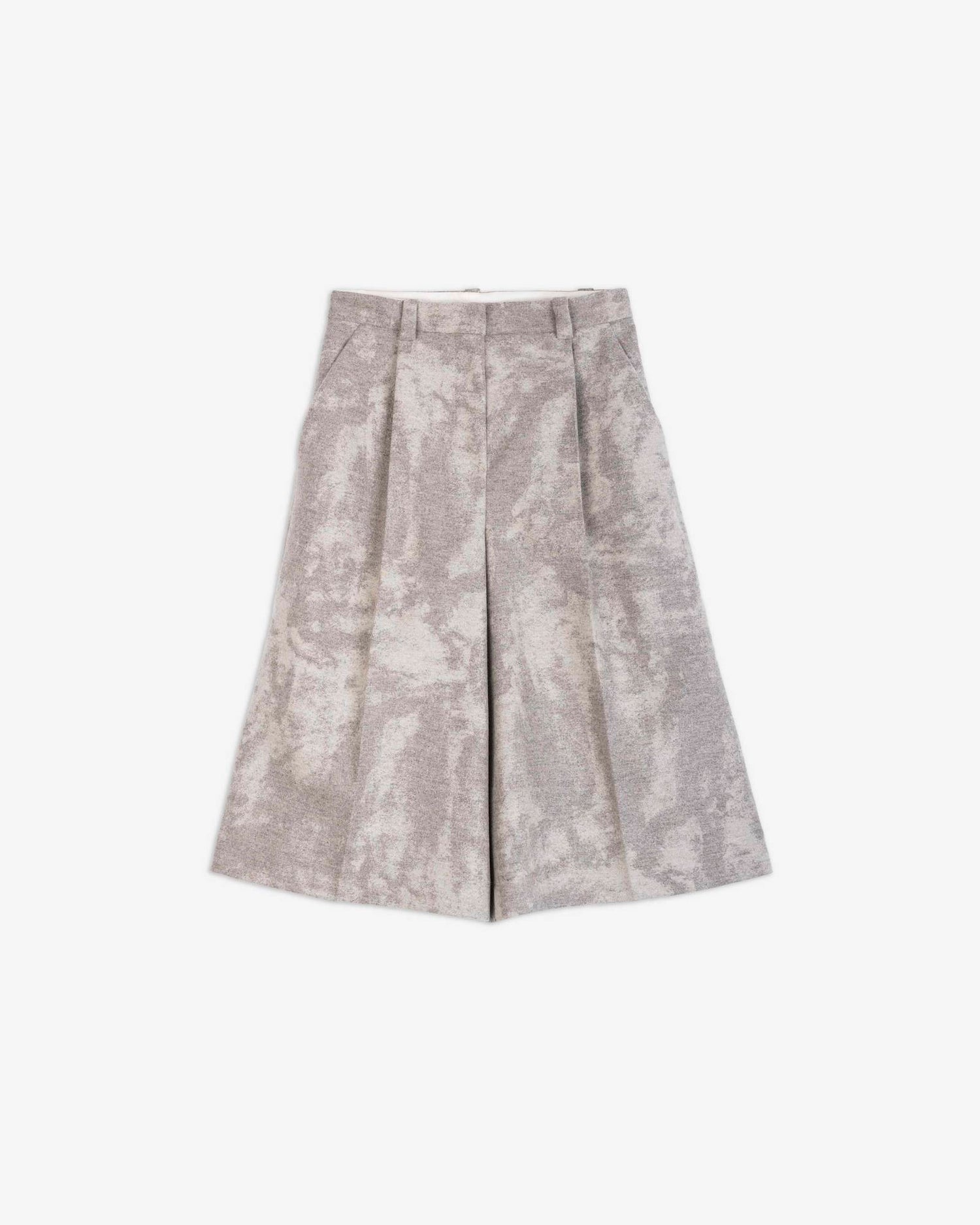 SCRAPED WOOL BERMUDA
